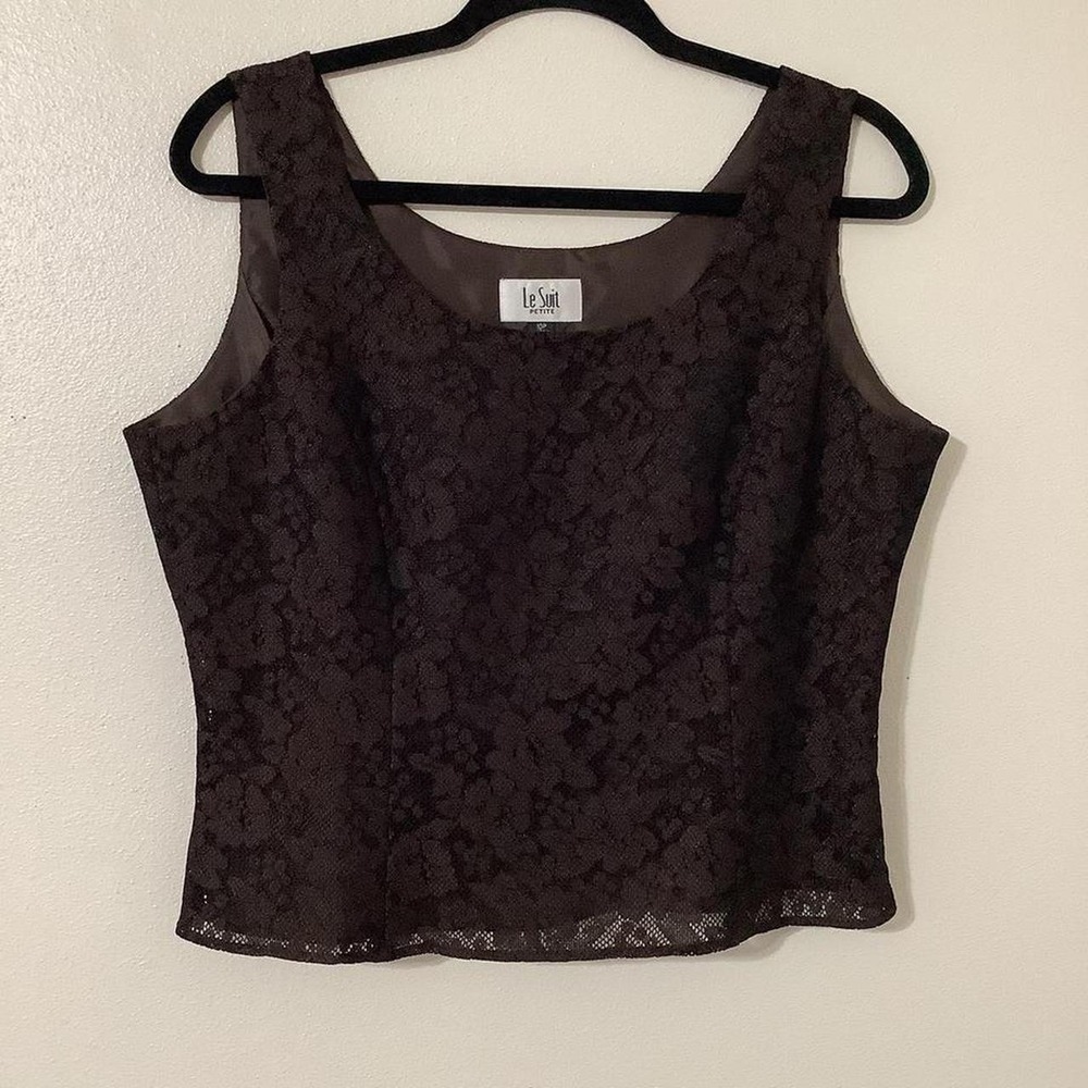 90s Brown Lace Top Size 10P Forest Fairy Fairycore Feminine Whimsigoth VTG